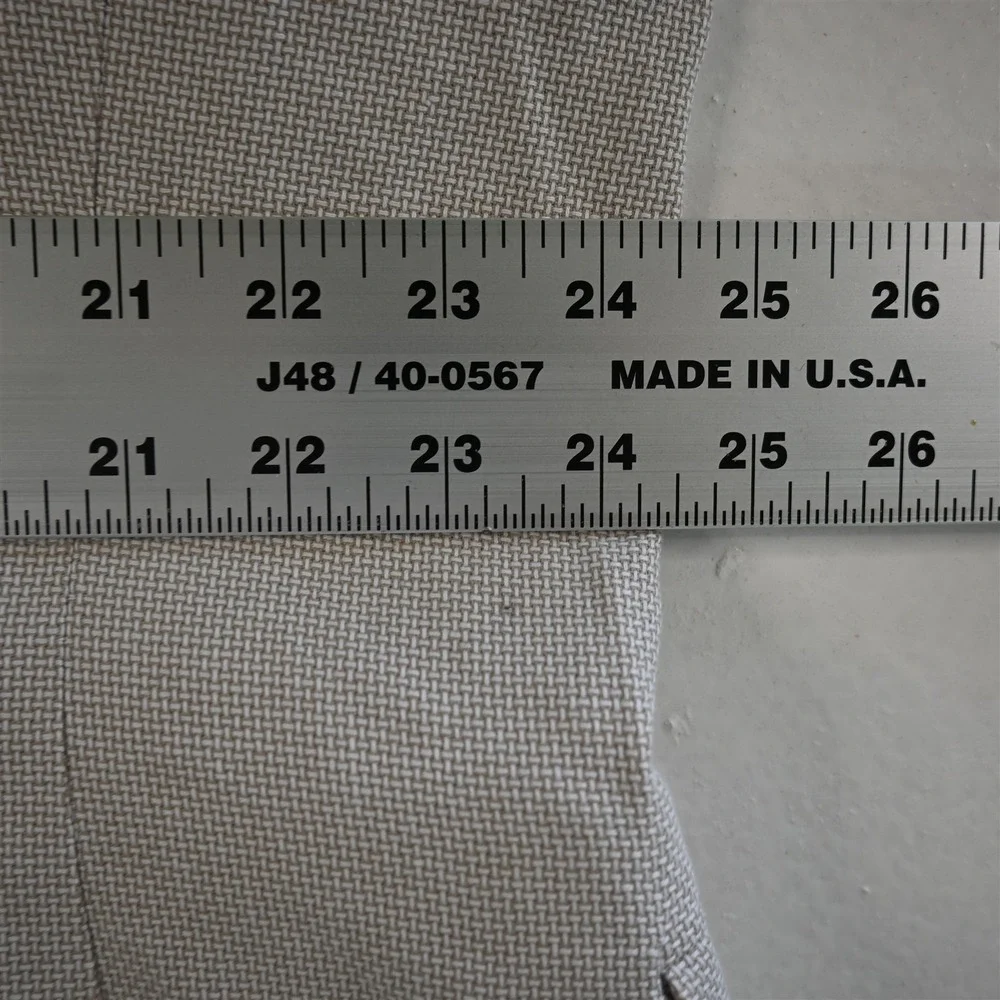 Stafford 50R Beige Basketweave 100% Cotton Mens‎ Blazer Suit Jacket Sport Coat